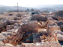 The ruins of Bozrah, the capital of پادشاهی ادوم