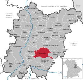Poziția localității Bodenwöhr