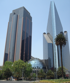 A mexikói értéktőzsde épületei