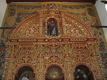 Retablo mayor de la iglesia de San Francisquito de Campeche.