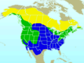 Dark-eyed Junco range map.