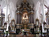 Interieur St-Nicolaaskerk, Eupen (J.J. Couven, 1744)