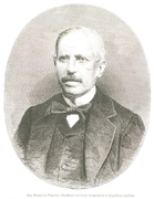 Estanislao Figueras, primer presidente de la República (el título utilizado era el de Presidente del Poder Ejecutivo).