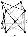 Orthorhombique à faces centrées (γ)