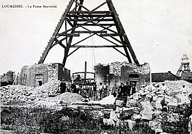 La fosse Beauvois après la Première Guerre mondiale.