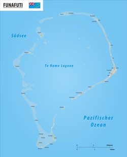 Peta atol Funafuti