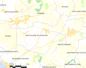 Poziția localității Saint-Hilaire-de-Chaléons