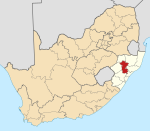UMzinyathi District within South Africa