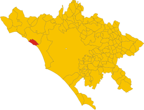 Poziția localității Comune di Ladispoli