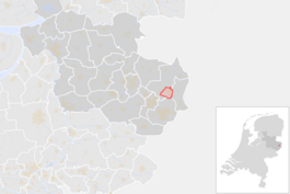 Locatie van de gemeente Oldenzaal (gemeentegrenzen CBS 2016)