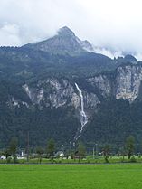 Oltschibach waterfall in Brienz
