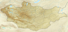 カラコルムの位置（モンゴル国内）