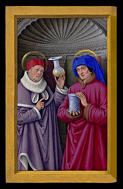 Saints Cosmas and Damian (created by Jean Bourdichon, nominated by Crisco 1492)