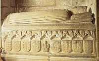 Sepulcro da raíña Xoana de Castro. Esposa do rei Pedro I de Castela (m. 1374)