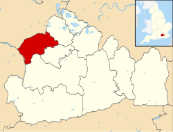 Surrey Heath shown within Surrey