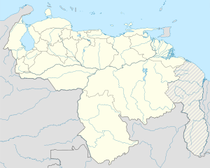 Caracas na zemljovidu Venezuele