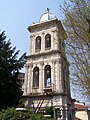 Tower of the front gate of Greek Orthodox church