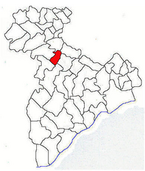 Location in Giurgiu County