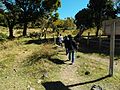 sendero al cráter en casa de cristal