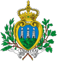 Escudo de armas de San Marino antes de la normalización de 2011