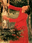 „Vogellied“ (1893), Öl auf Leinwand, 108 cm × 77,5 cm, Ungarische Nationalgalerie