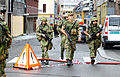 Garden tok over vaktholdet i Regjeringskvartalet den 23. juli. Foto: Forsvaret