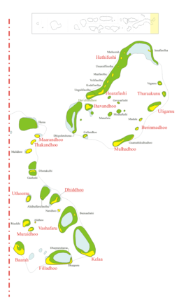 Kaart van Gaamathikulhudhoo