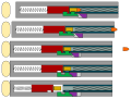 Rückstoßlader nachlaufendes Element