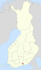 Lage von Lapinjärvi in Finnland