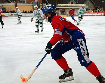 Bandy player Magnus Olsson