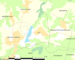 Poziția localității Lizy