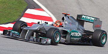 Michael Schumacher beim Qualifying in Malaysia 2012