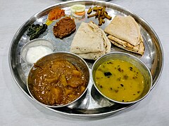 Un thali maïthili (est du Bihar).