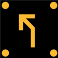 (R4-5ALT) Only traffic using the next exit may use the below lane (Used on motorways where variable lane control is used.)[8]