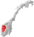 Location of Vestland