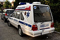 Daewoo-FSO Polonez Cargo Plus-based ambulance with rear lights from FSO Polonez Cargo produced by Daewoo-FSO-ZTS Gróje