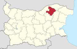 ブルガリア内のラズグラト州の位置