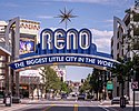 English: Arch in Downtown Reno