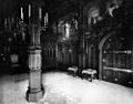 Bedroom of King Ludwig II. of Bavaria in Castle Neuschwanstein, photography 1900