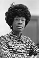Shirley Chisholm, première Afro-Américaine à siéger au Congrès (1969-1983).