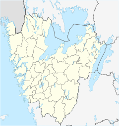 Läckö slott på kartan över Västra Götalands län