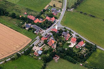 Luchtfoto gehucht Hansell