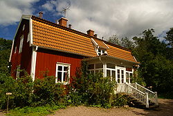 Astrid Lindgrenin koti Vimmerbyssä.