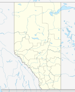 Raymond på en karta över Alberta