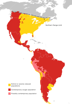 Descripcion d'l'imatge Cougar range map 2010.png.