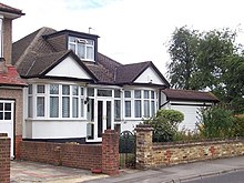 A semi-detached mock Tudor residential premises