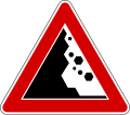 Falling rocks from left