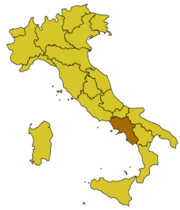 mappa Campania rispetto allo Stato