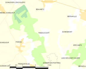 Poziția localității Ribeaucourt