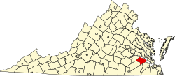 Koartn vo Surry County innahoib vo Virginia